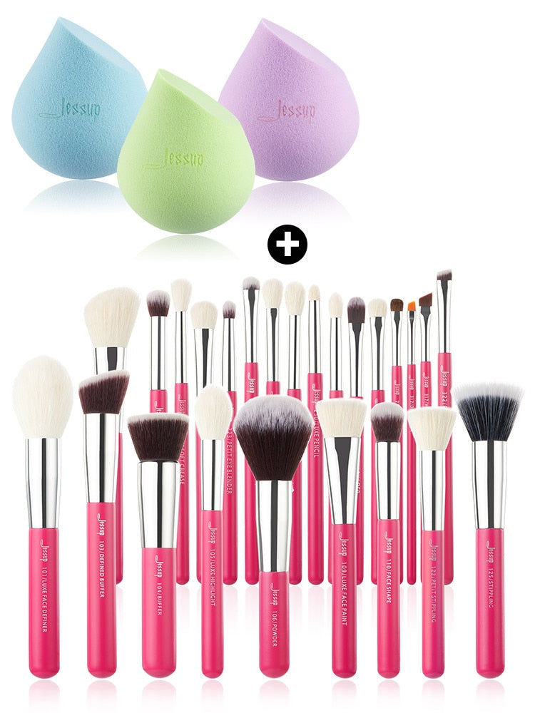 Jessup Makeup brushes set ,6- 25pcs