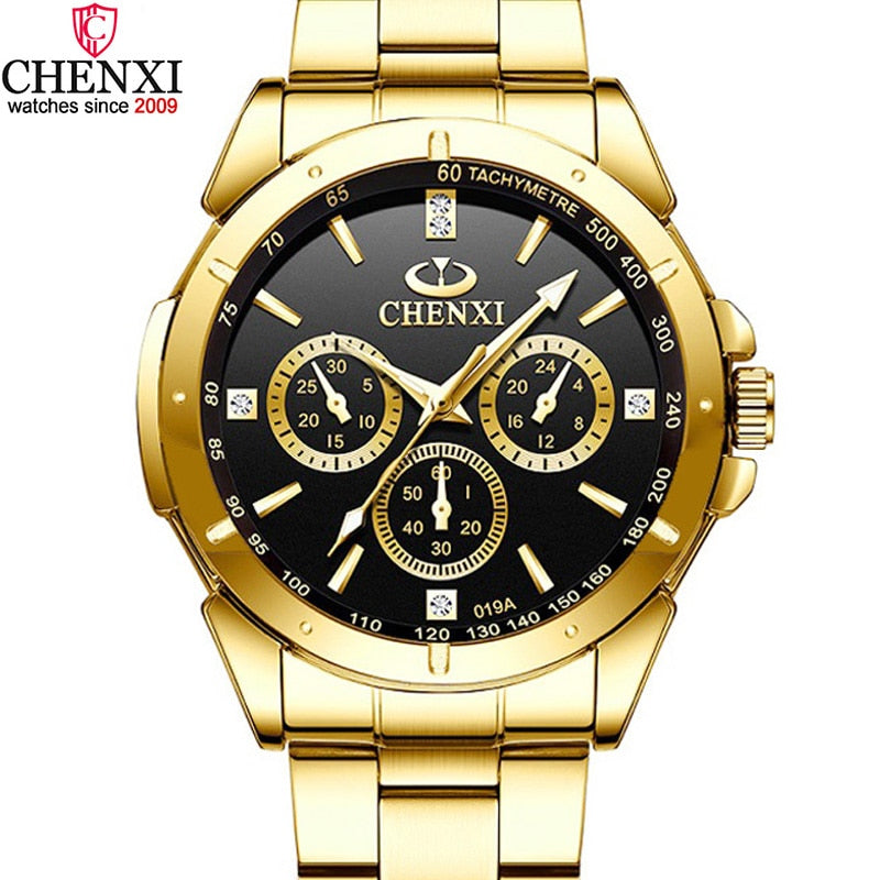 CHENXI Luxury Gold Men's Watches