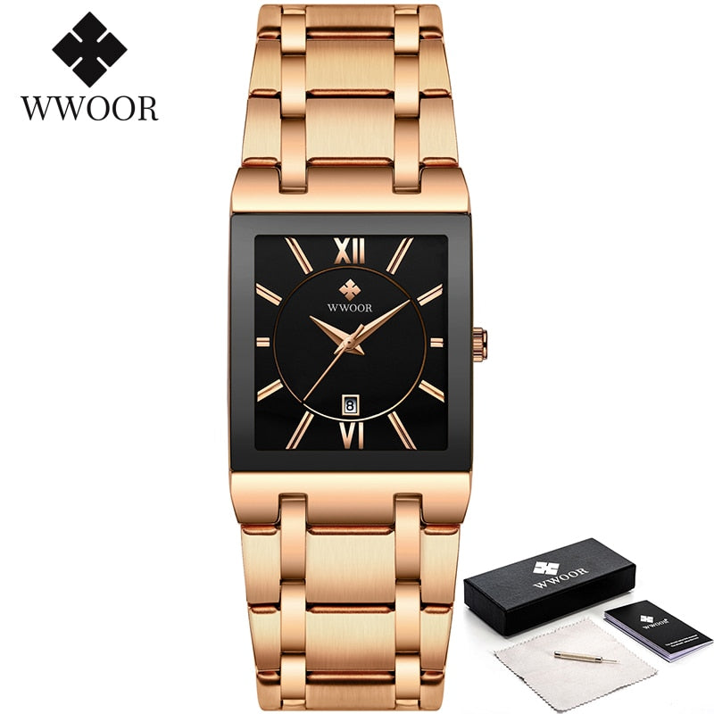 Montre Relogio Masculino WWOOR en or