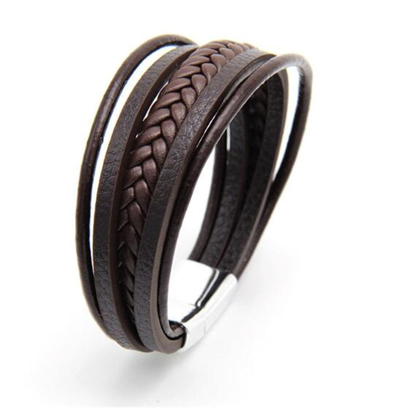 ZOSHI Trendy Genuine Leather Bracelets