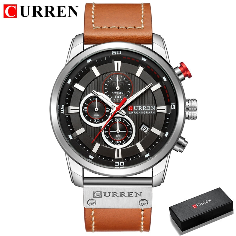 CURREN Mode Date Quartz Hommes