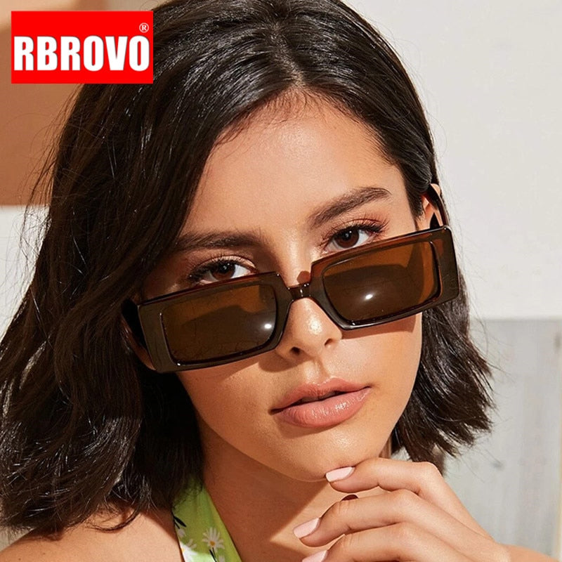 RBROVO Square Retro Lunettes de soleil Femme