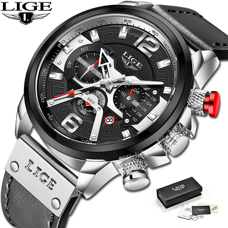 2022 New Mens Watches LIGE Top Brand