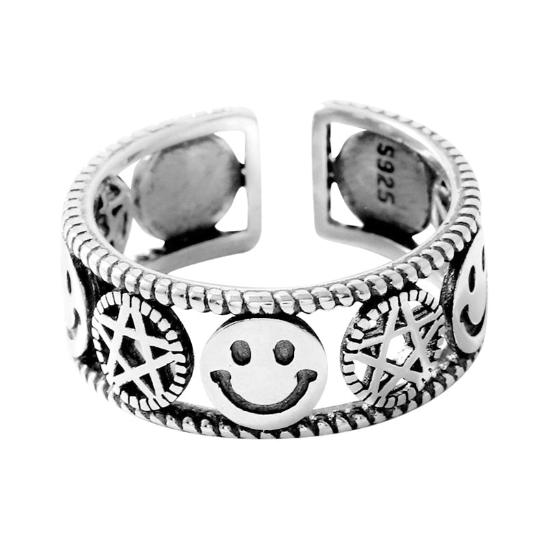 Bague Pour Femme Fille Serpent Sourire