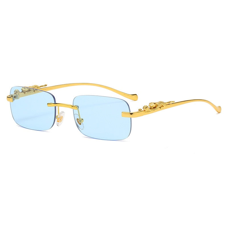 Fashion Vintage Rimless Square Sunglasses