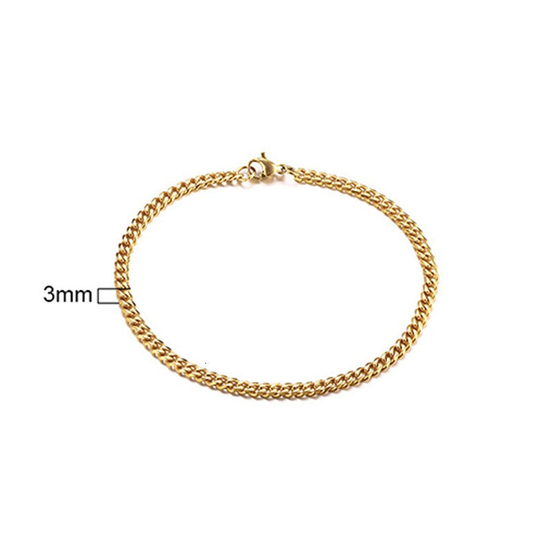 Curb Cuban Link Chain Bracelet