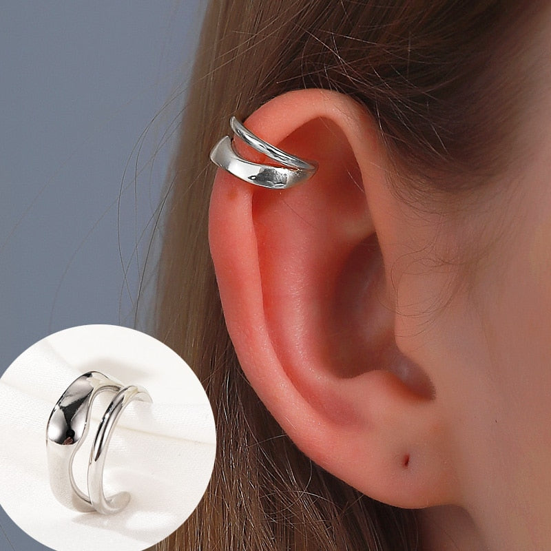 Boucle d'oreille en métal doré ZYZQ 1PC