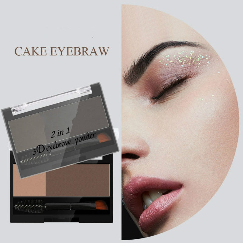 Adjustable Eyebrow Stamp Waterproof Long Lasting Eyebrow Cream Eye brow Enhancers Smooth Powder Palette Eye brow Pigment