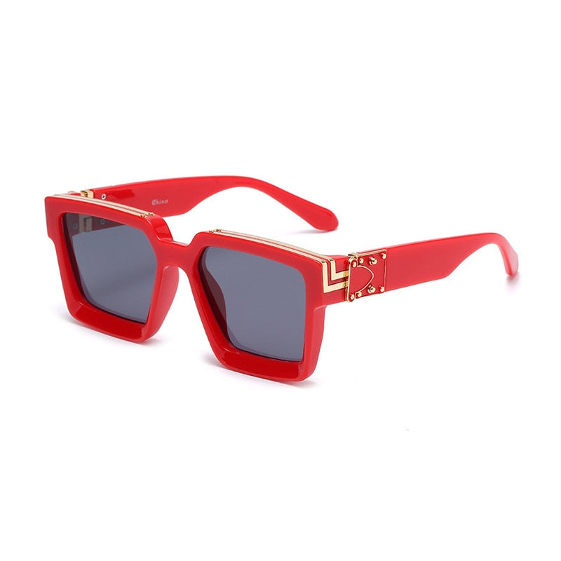 SHAUNA Retro Square Sunglasses