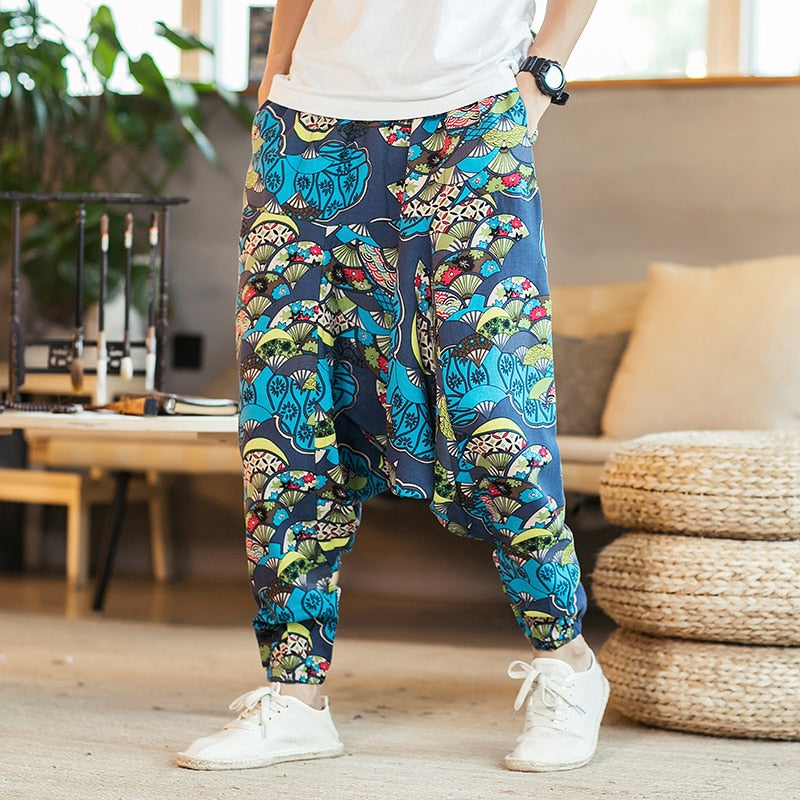 Harem Pants Men Solid