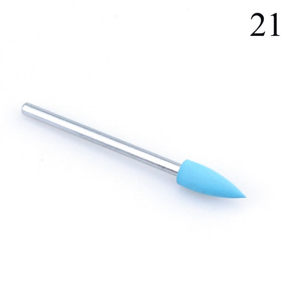 1pcs Silicone Nail Drill Milling Cutter