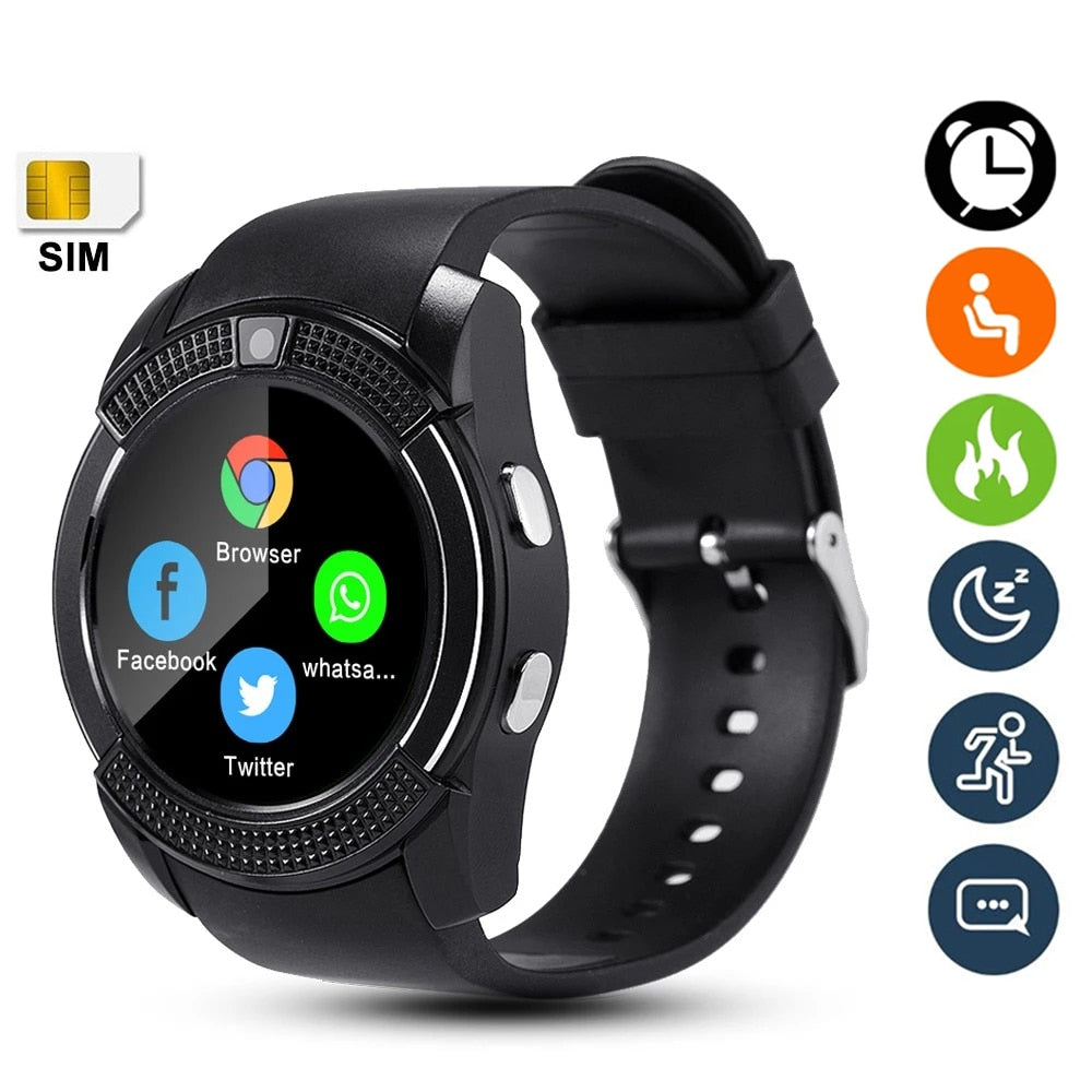 V8 Smart Watch Bluetooth Call Fitness