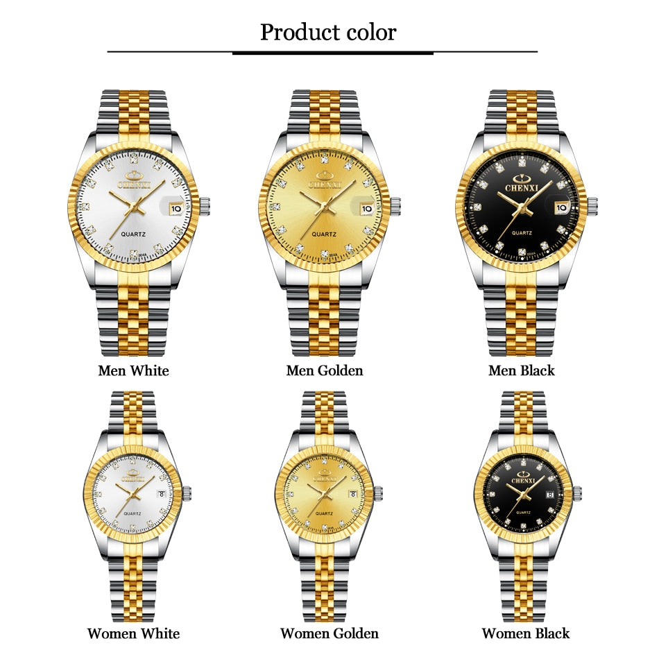 CHENXI 1PCS Luxury couple Watch