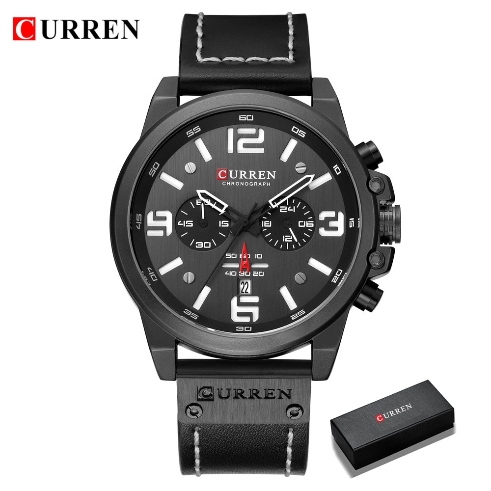 CURREN Montres Homme Top Marque de Luxe