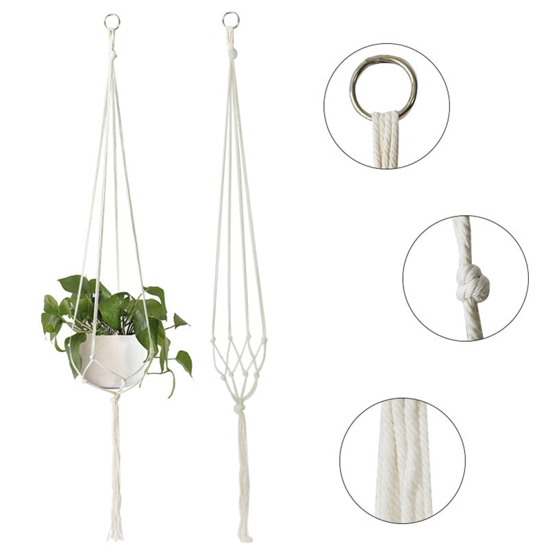 Macrame Plant Hanger Baskets Flower Pots