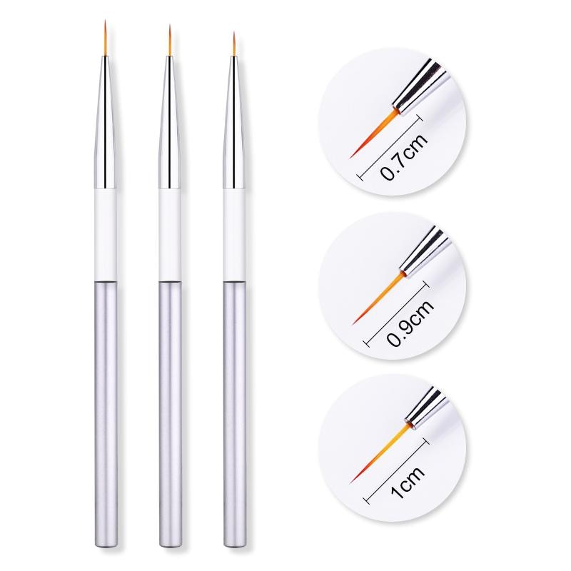 3Pcs French Stripe Nail Art Liner