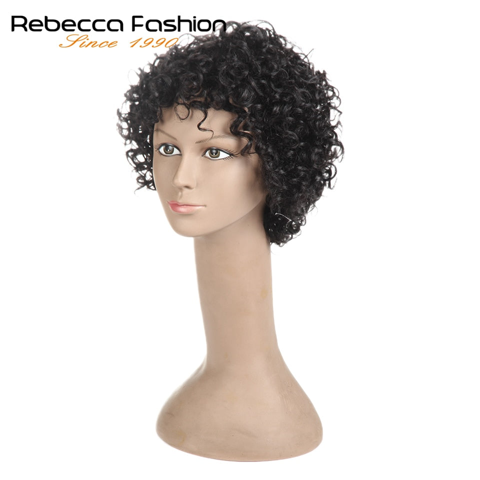 Perruques Cheveux Bouclés Courts Rebecca