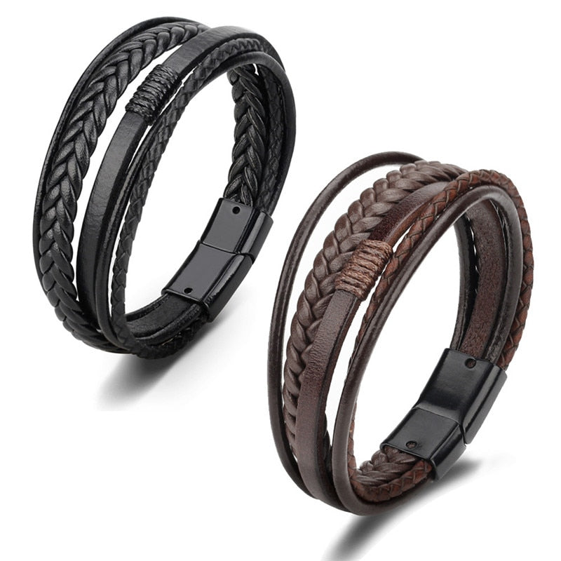 ZOSHI Trendy Genuine Leather Bracelets