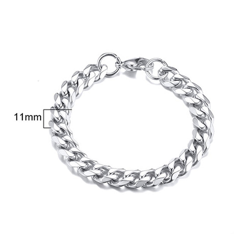 Curb Cuban Link Chain Bracelet