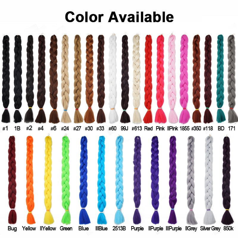 82 Inch 165g/Pack Synthetic Crochet Hair