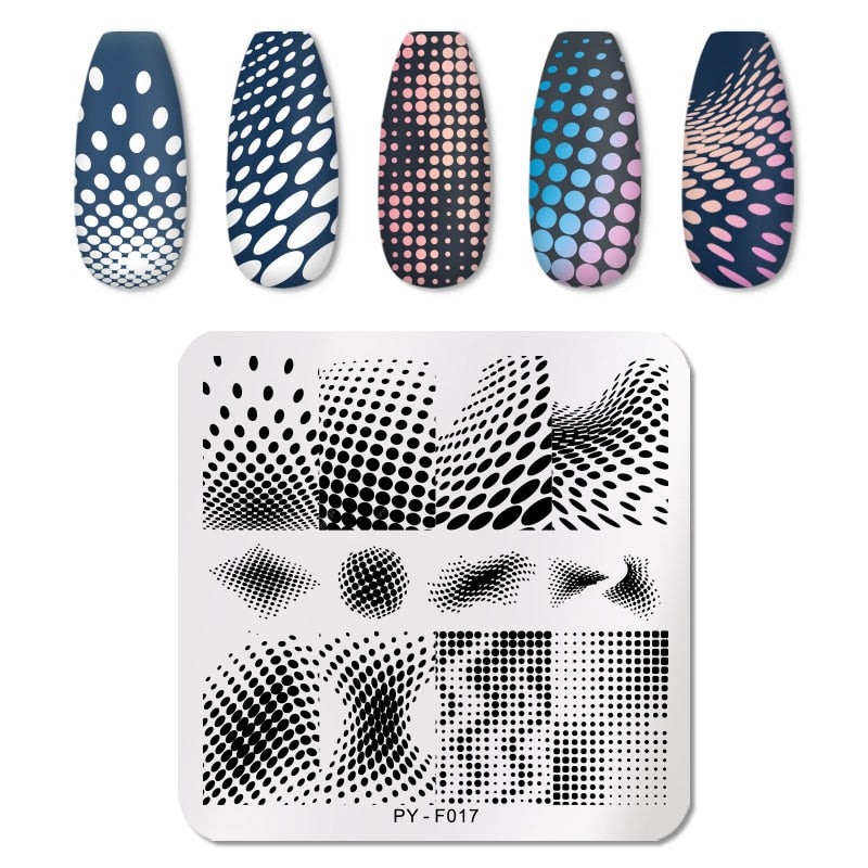 PICT YOU 12*6cm Nail Art Templates Stamping Plate Design Flower Animal Glass Temperature Lace Stamp Templates Plates Image