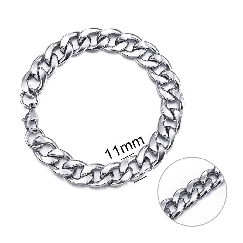 Jiayiqi 3-11 mm Men Chain Bracelet