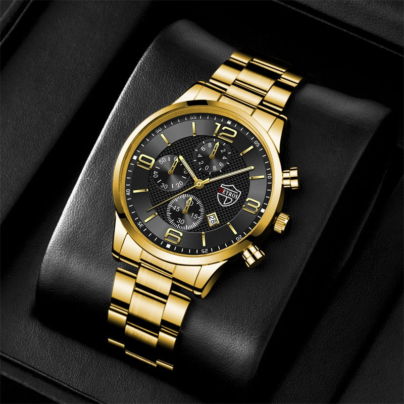 Luxury Mens Gold Bracelet & Watches