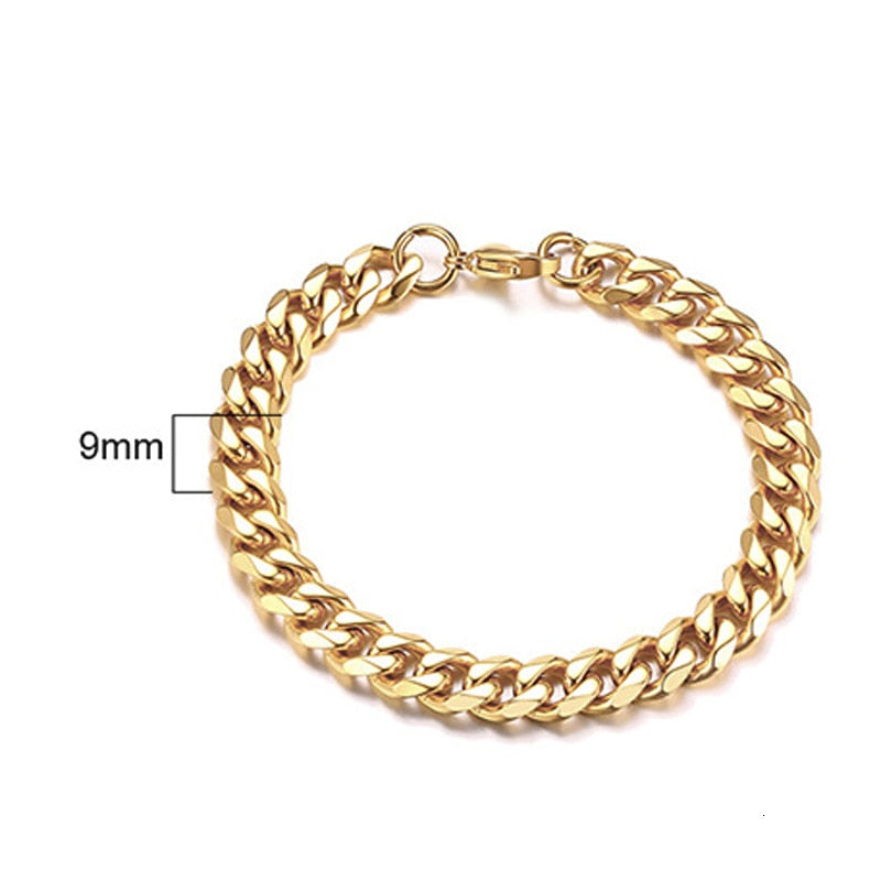 Curb Cuban Link Chain Bracelet