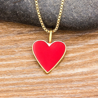 Romantic Heart Couple Necklace