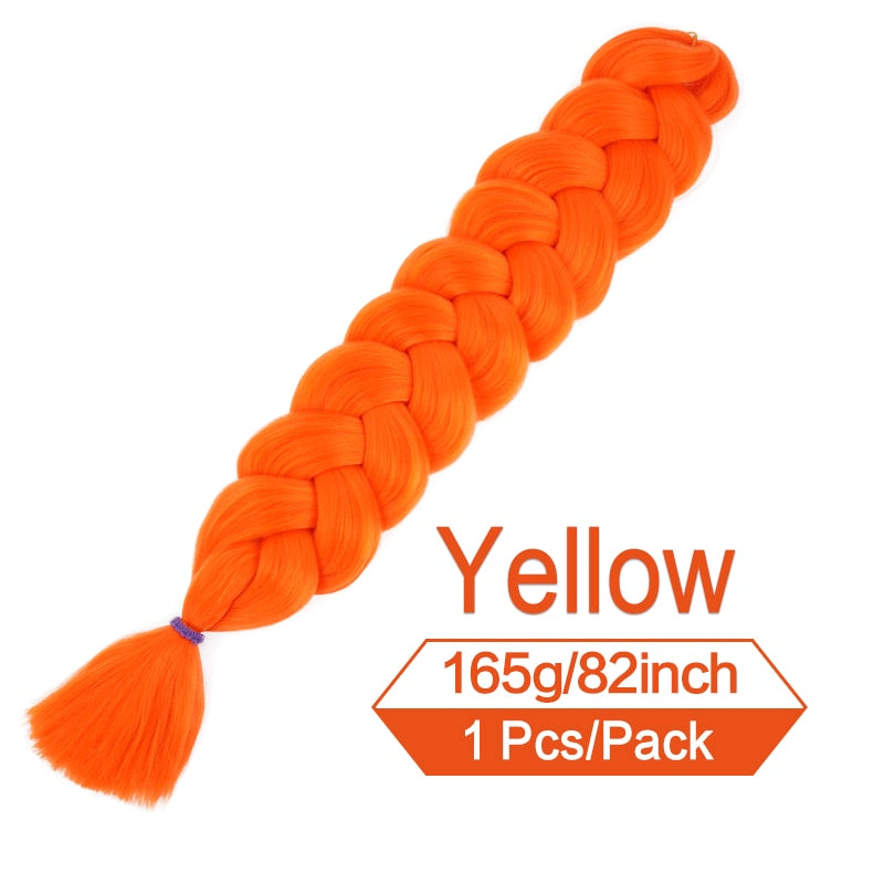 82 Inch 165g/Pack Synthetic Crochet Hair