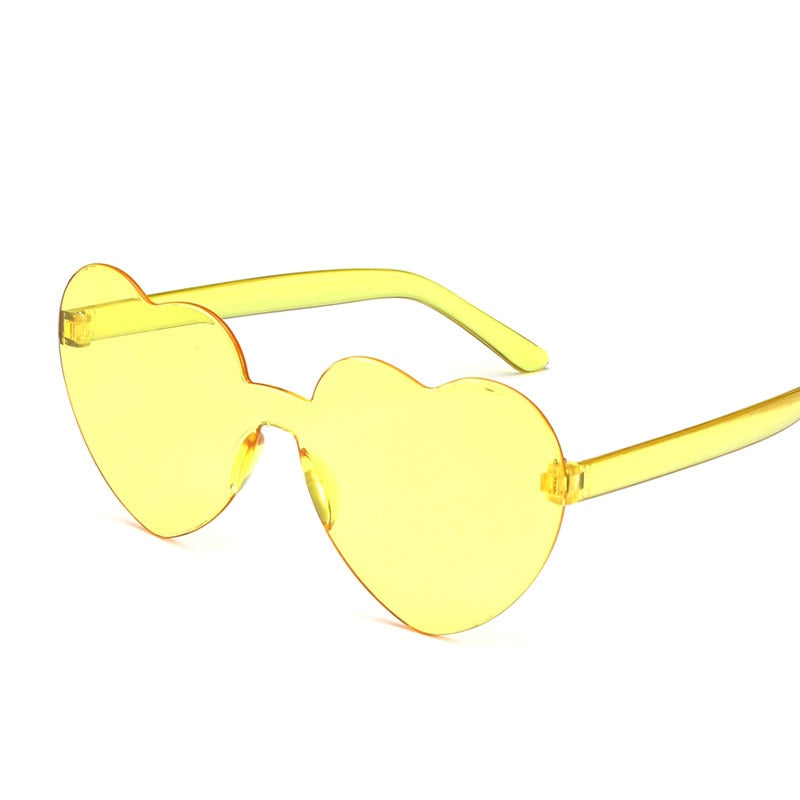 Lunettes de soleil en forme de cœur Candy