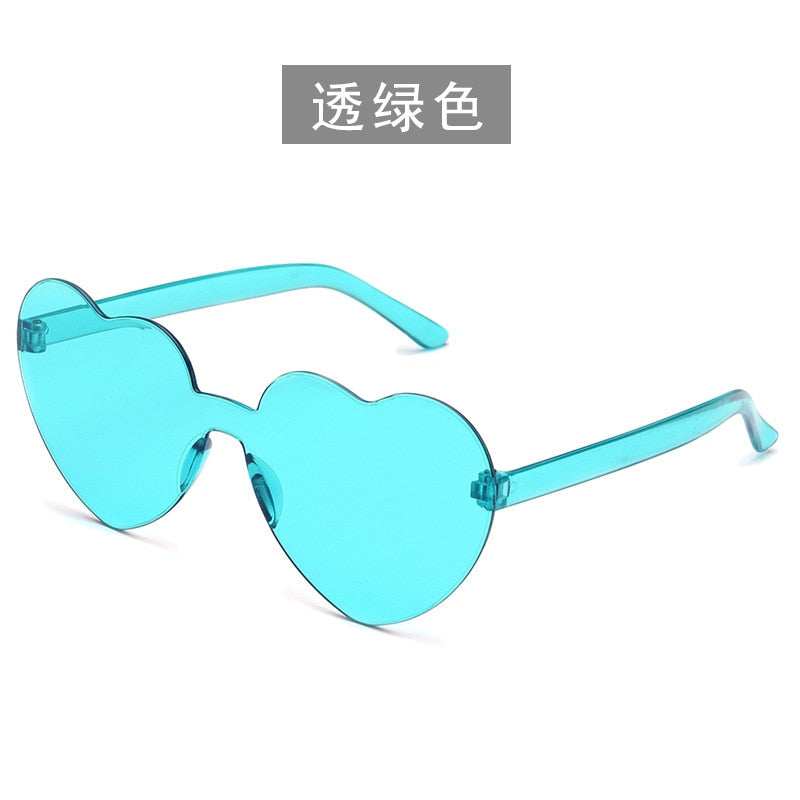 Lunettes de soleil en forme de cœur Candy