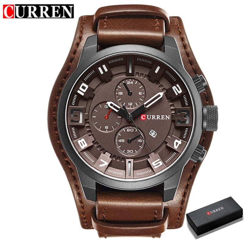 CURREN Hommes Montres Top Marque De Luxe