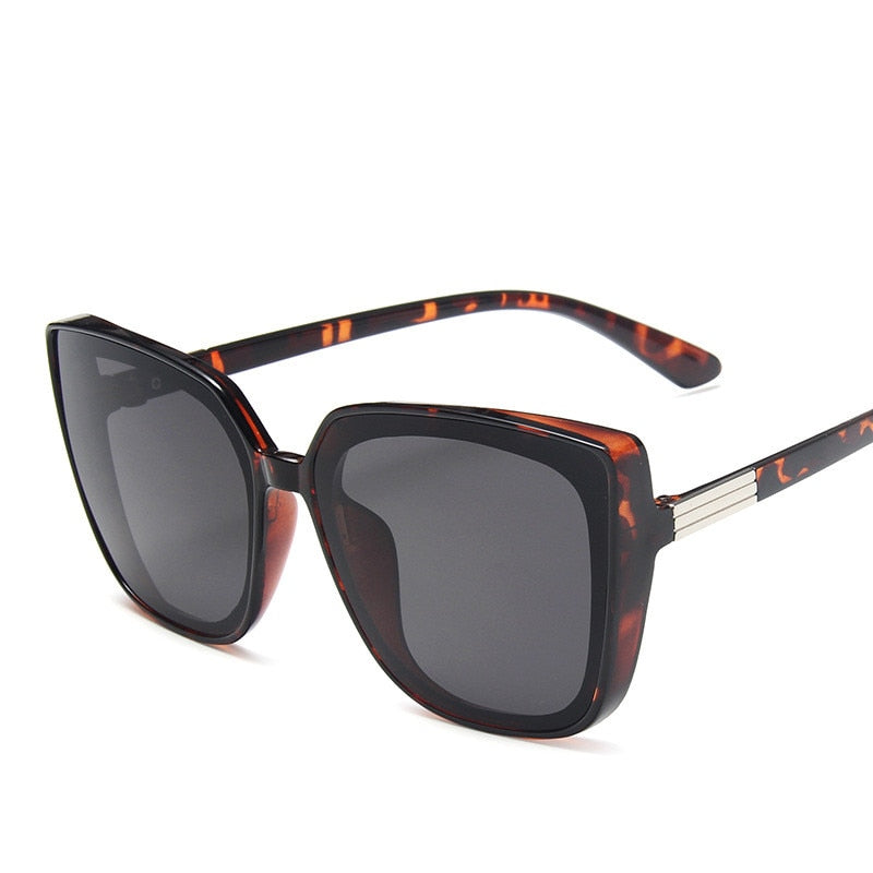 Fashion Plastic Cat Eye Oversized Sunglasses