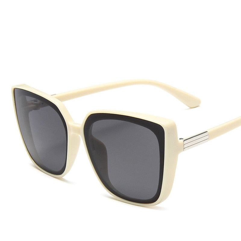 Fashion Plastic Cat Eye Oversized Sunglasses