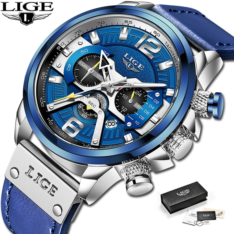 2022 New Mens Watches LIGE Top Brand