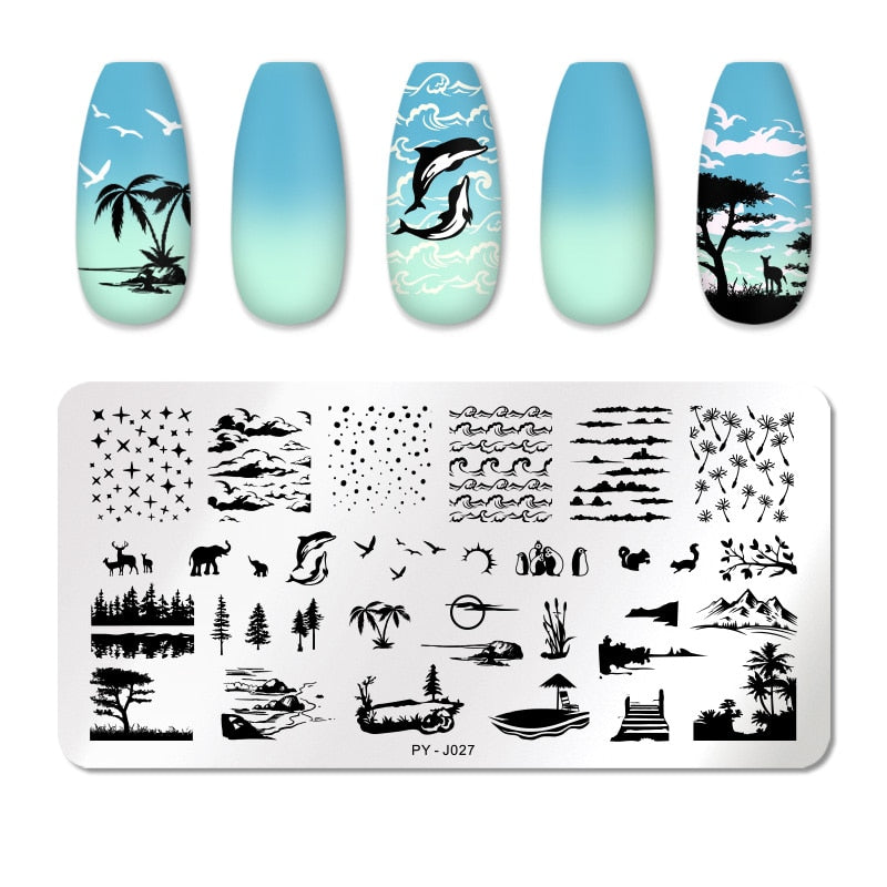 PICT YOU 12*6cm Nail Art Templates