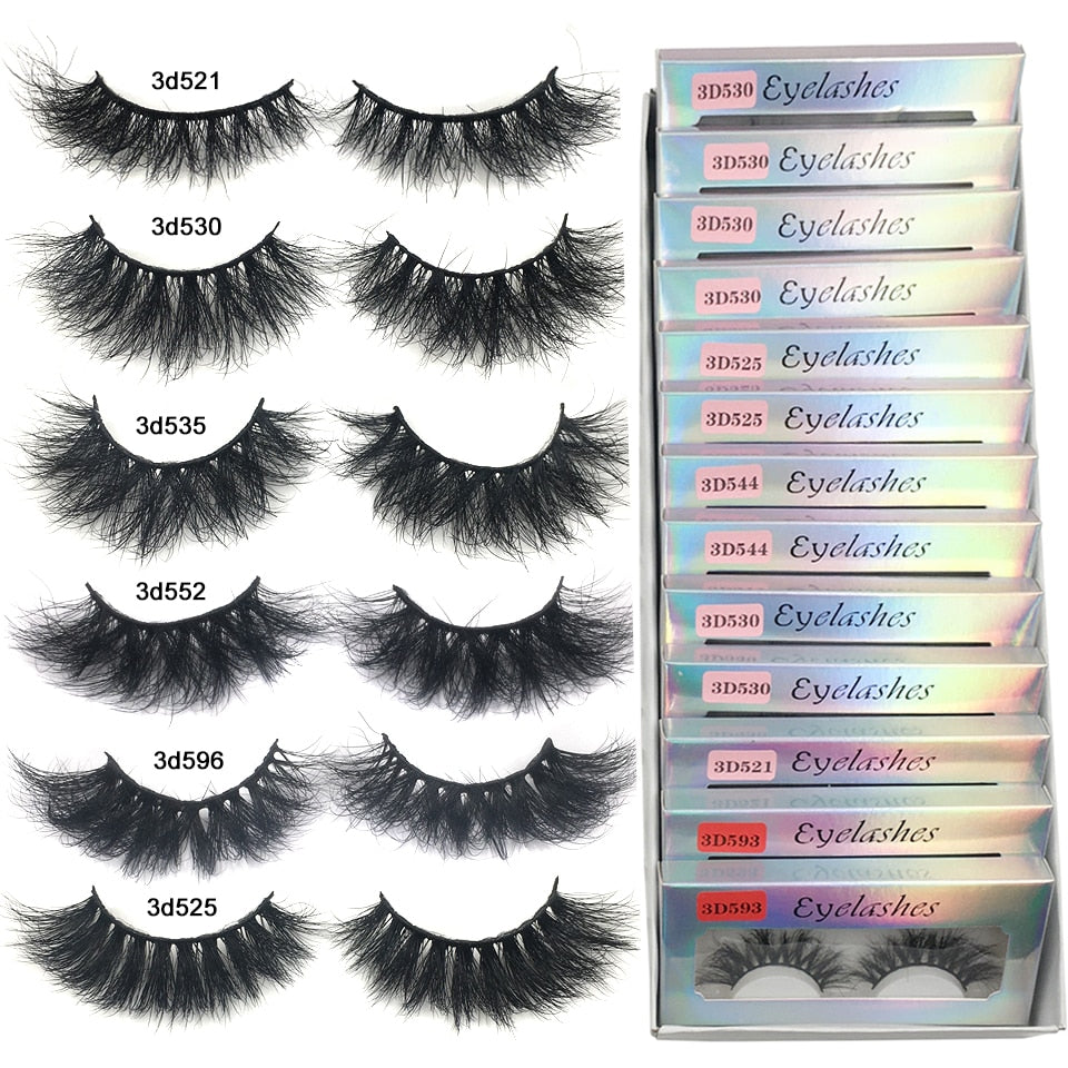 RED SIREN Fluffy Mink Lashes Short