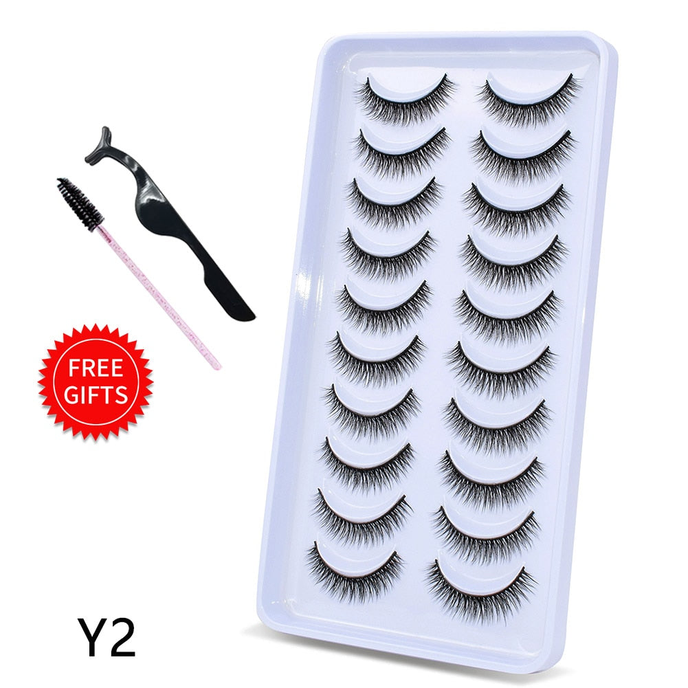 5/10Pairs 3D Mink Lashes Natural Eyelashes