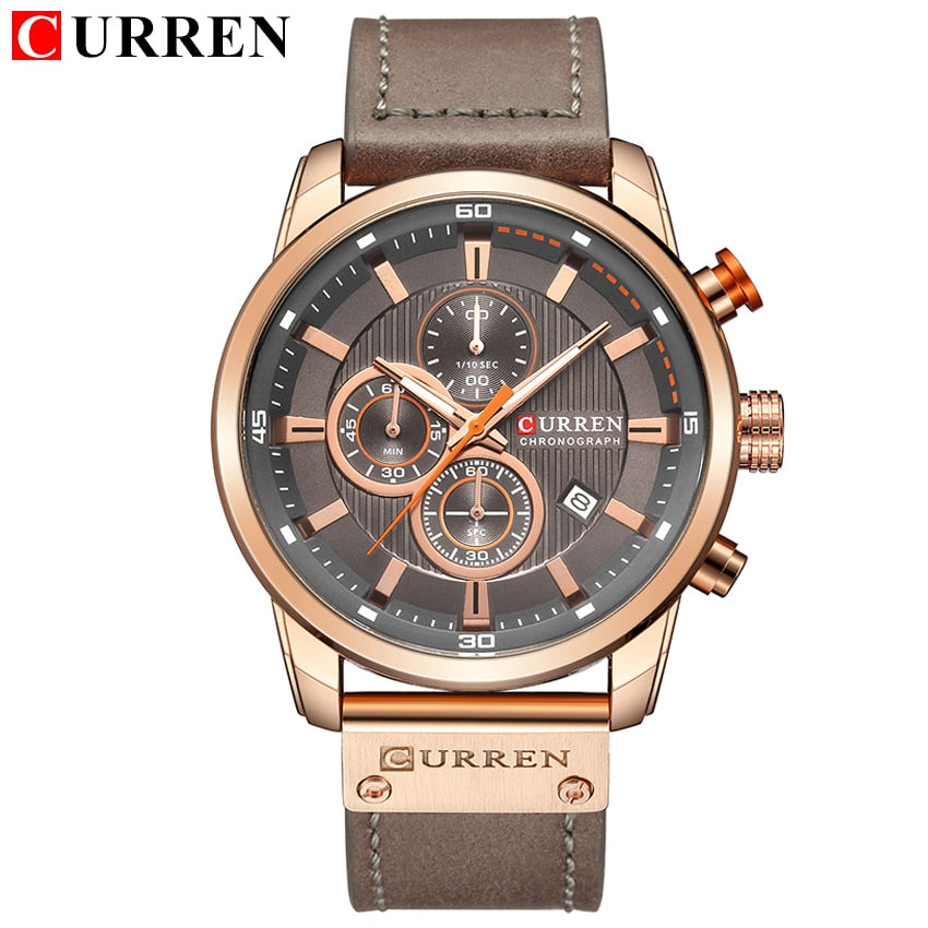 CURREN Mode Date Quartz Hommes