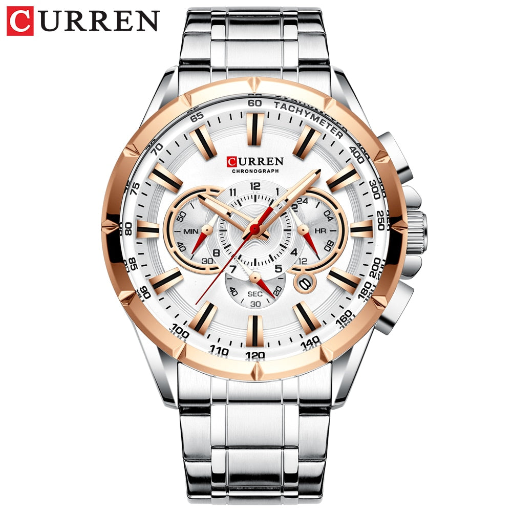 CURREN Nouveau chronographe sport décontracté