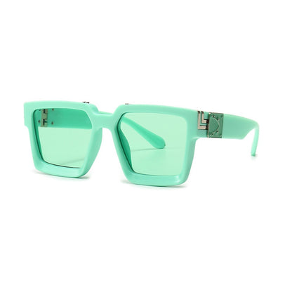 SHAUNA Retro Square Sunglasses