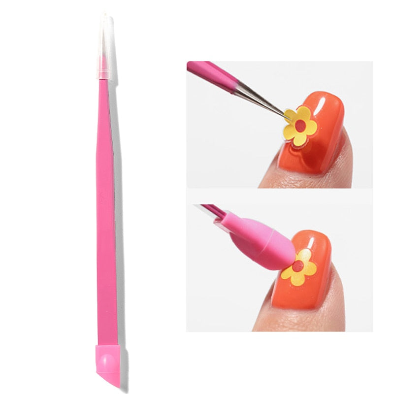 1pcs Double-ended Nail Art Cleaner