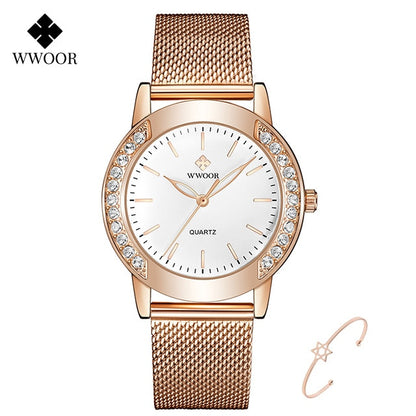 WWOOR Luxury Diamond Ladies Watches 2022