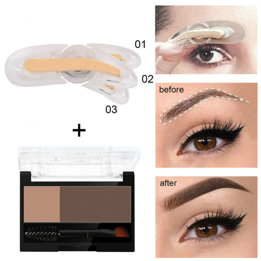 Réglable Sourcils Timbre Étanche Longue Durée Sourcils Crème Sourcils Enhancers Lisse Poudre Palette Sourcils Pigment