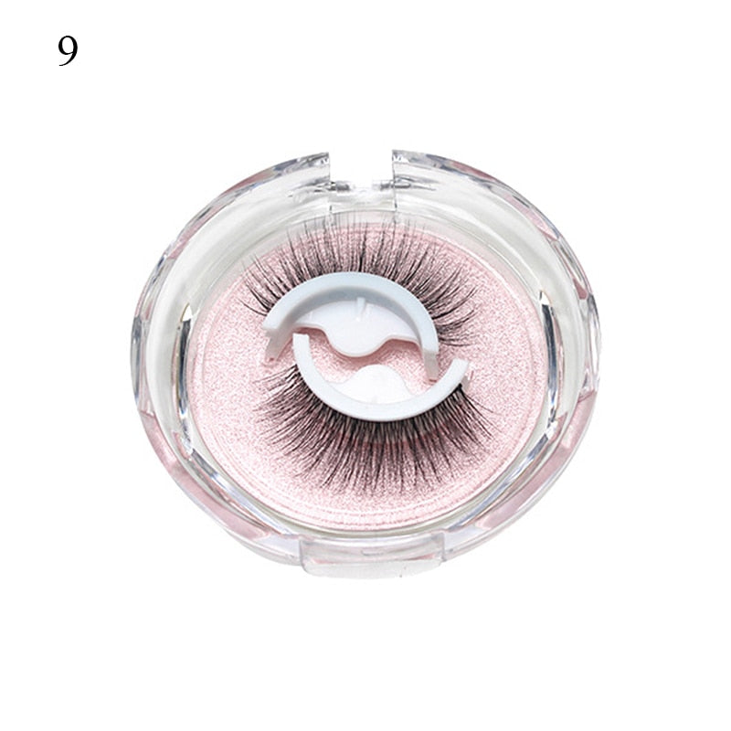 1Pair Reusable Self-adhesive False Eyelashes