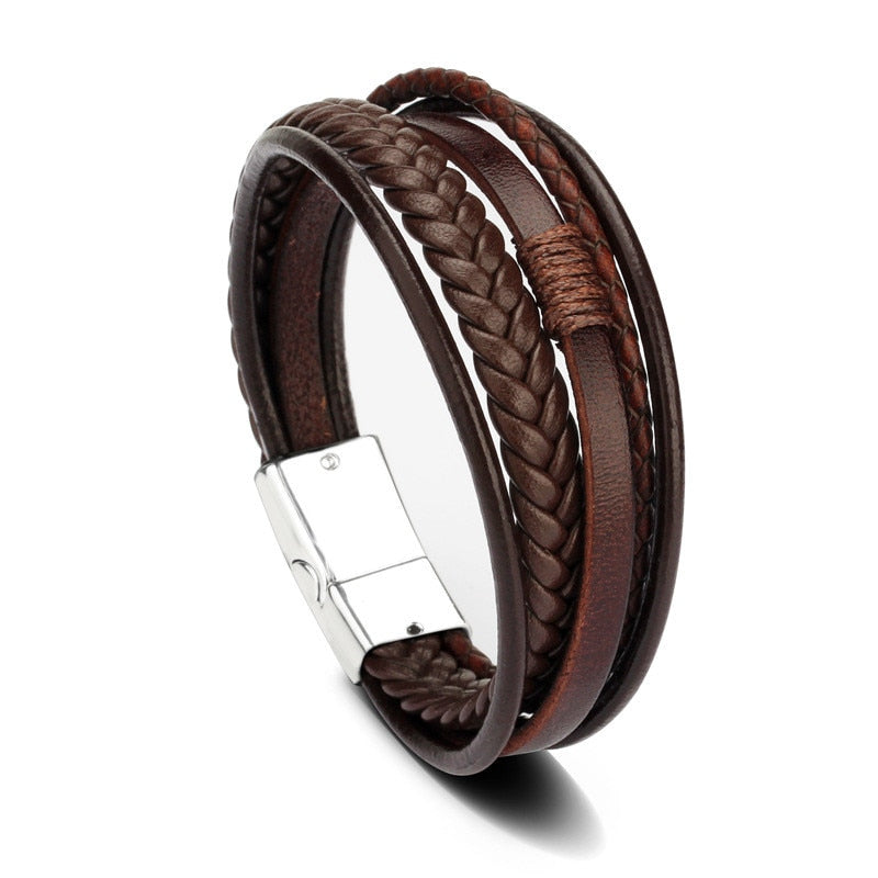 ZOSHI Trendy Genuine Leather Bracelets