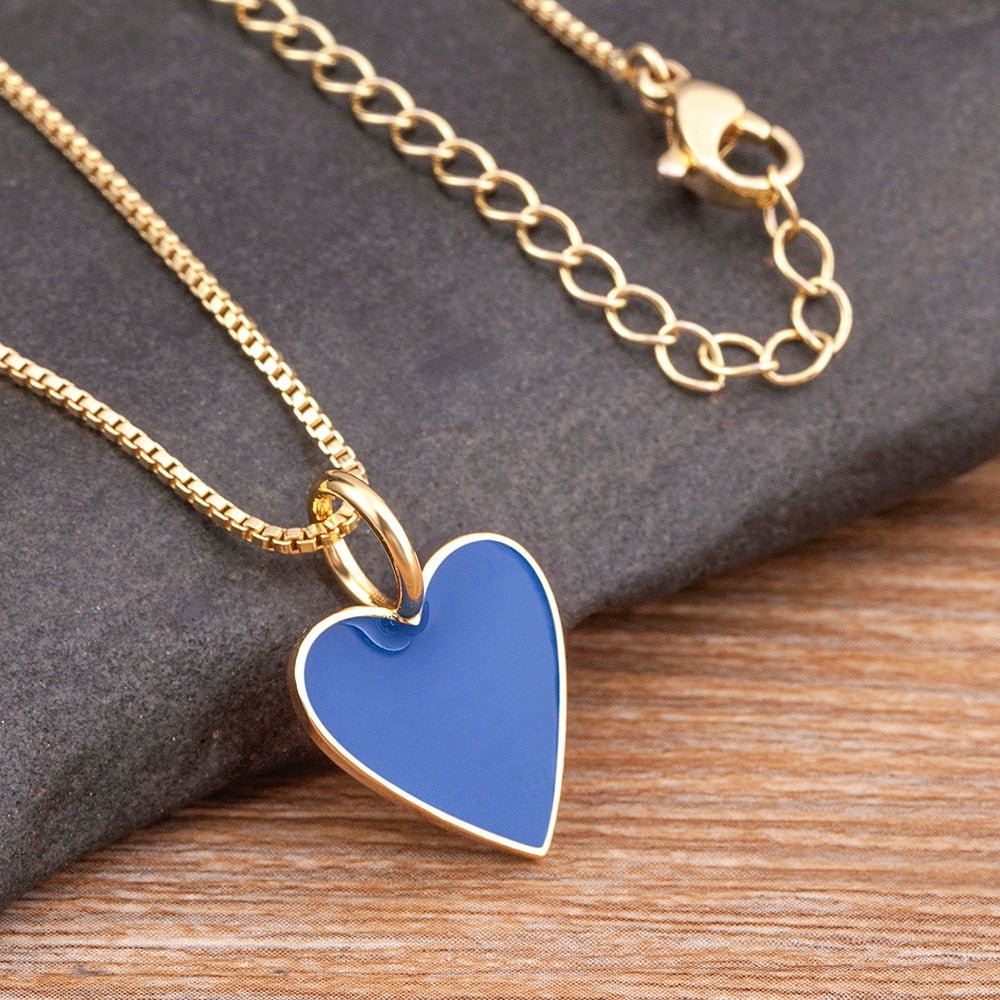 Romantic Heart Couple Necklace