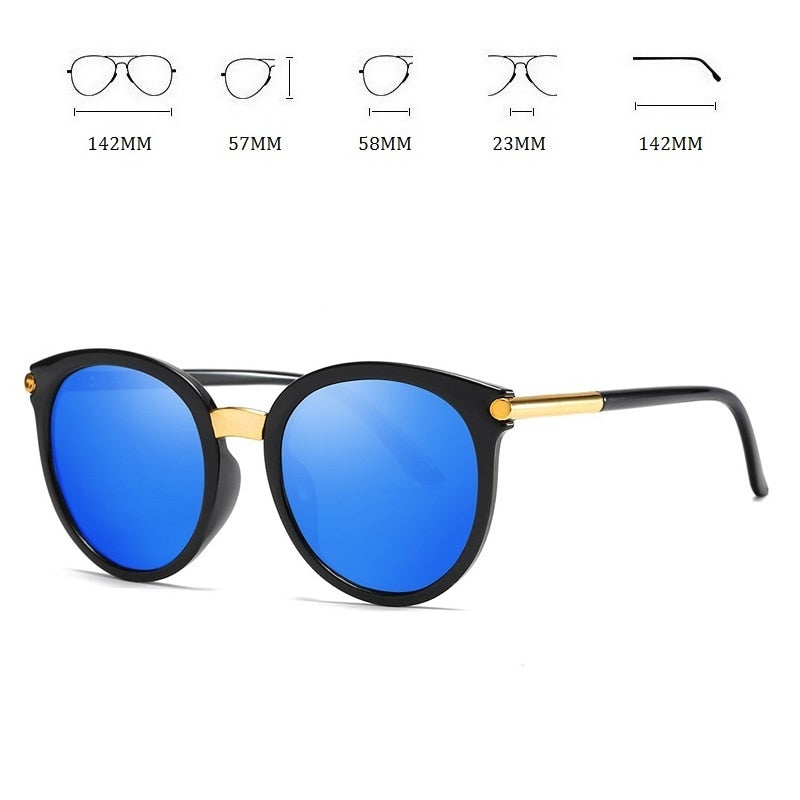 Classic Round Vintage Sunglasses Women