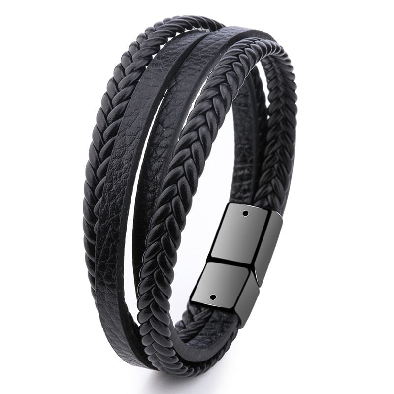 ZOSHI Trendy Genuine Leather Bracelets